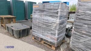 Pallet of plastic crates