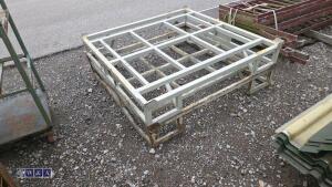 2 x metal tank stands