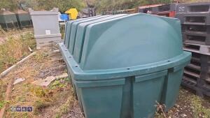 2500ltr bunded plastic fuel tank c/w delivery hose - 3