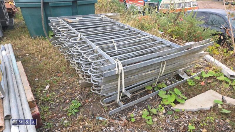 Bow top iron railings