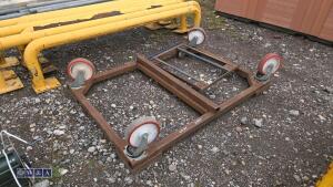 2 x 4 wheeled moving skates - 3