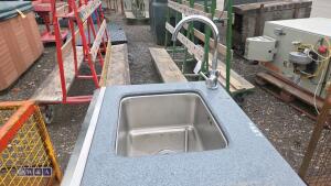 Stainless steel single sink unit - 5