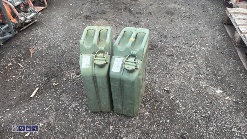 2 x metal jerry cans