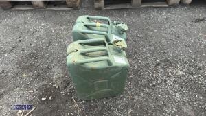 2 x metal jerry cans - 3