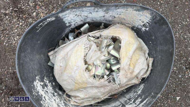 Bucket of Herras fencing clips