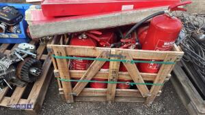 Quantity of fire extinguishers, fire stands & fire block strips - 2