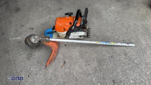 STIHL MS462C petrol chainsaw (no bar) & STIHL strimmer head - 5
