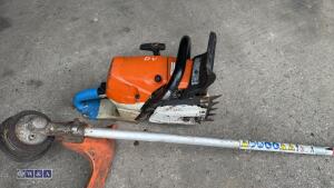 STIHL MS462C petrol chainsaw (no bar) & STIHL strimmer head - 6