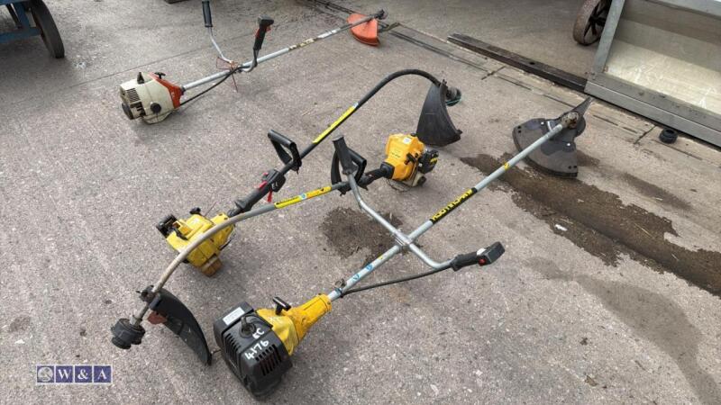 3 x MCCULLOCH petrol strimmers