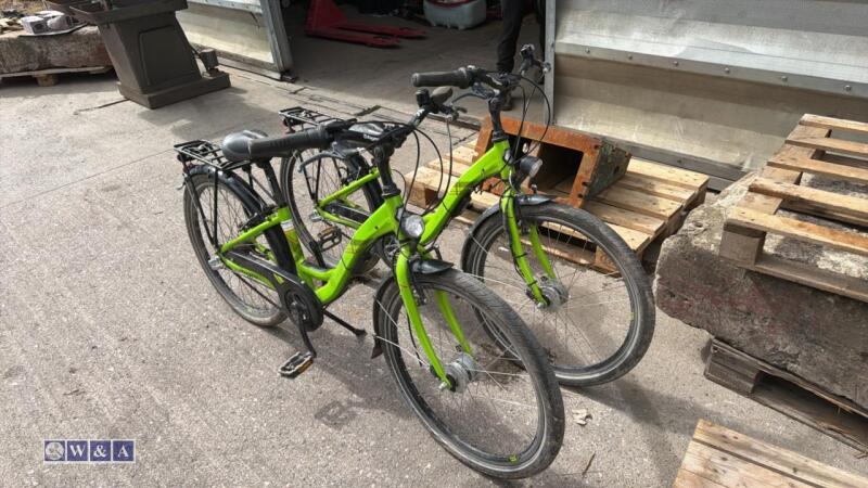 2 x BERGAMONT electric bikes (green)