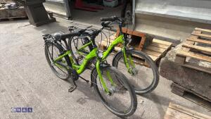 2 x BERGAMONT electric bikes (green)