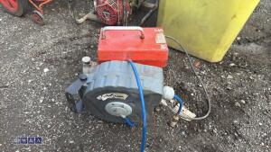 110v poker drive unit & retractable air hose reel - 4