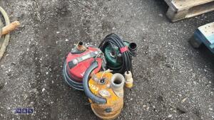 3 x 110v submersible pumps - 2