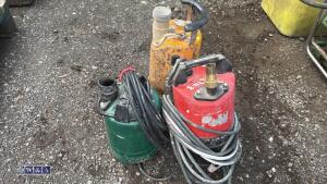 3 x 110v submersible pumps - 6