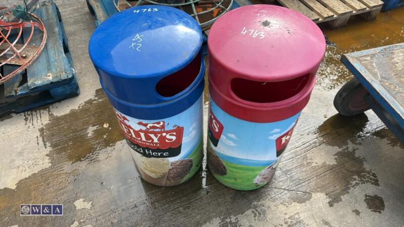 2 x bins