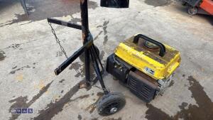 Gas bottle trolley & WOLF 950 petrol generator - 4