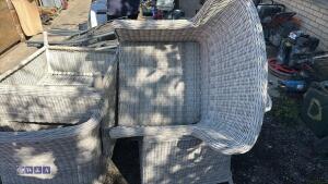4 x rattan chairs - 5