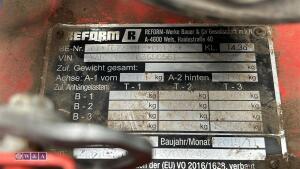 2019 REFORM METRAC H7RX banking tractor, front and rear 3-point links, Pto & spool valves A/C, 991 recorded hours (YX20 CWV)(71033564) - 35