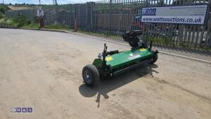 2026 TAIYUE 1.5m petrol driven trailed flail mower (unused) - 3