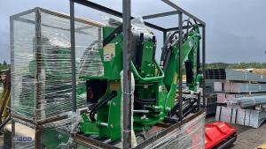 TAIYUE backhoe c/w hydraulic jack legs, bucket, external hydraulic tank & pump (unused) - 2