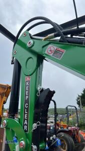 TAIYUE backhoe c/w hydraulic jack legs, bucket, external hydraulic tank & pump (unused) - 11