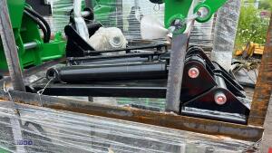 TAIYUE backhoe c/w hydraulic jack legs, bucket, external hydraulic tank & pump (unused) - 14