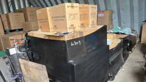 Pallet of boxes of disenfectant wipes