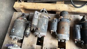 5 x agricultural / plant starter motors (Perkins, Cummins etc) - 3