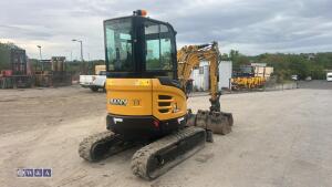 2022 SANY S26 rubber tracked excavator (s/n B29978) with 4 buckets, blade, piped & Q/hitch - 4
