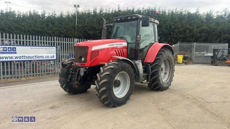 2008 MASSEY FERGUSON 6475 DYNA-6 4wd tractor, front links, front suspension, twin assister rams,push out puh, 4 x spool valves, air seat, air con (SK58 AVD)(V5 in office)