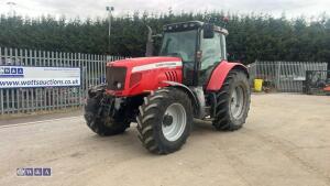 2008 MASSEY FERGUSON 6475 DYNA-6 4wd tractor, front links, front suspension, twin assister rams,push out puh, 4 x spool valves, air seat, air con (SK58 AVD)(V5 in office)