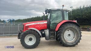2008 MASSEY FERGUSON 6475 DYNA-6 4wd tractor, front links, front suspension, twin assister rams,push out puh, 4 x spool valves, air seat, air con (SK58 AVD)(V5 in office) - 2