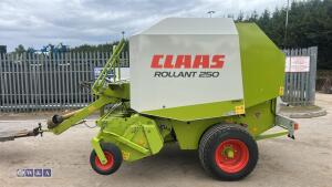 2005 CLAAS ROLLANT 250 round baler, wide pickup reel, chopper & net (s/n 7250737) - 2