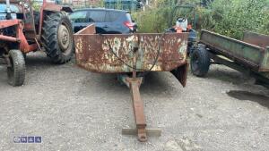 Single axle farm tipping trailer - 2