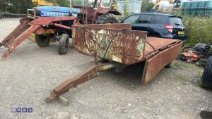 Single axle farm tipping trailer - 3