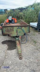 Single axle farm tipping trailer - 2