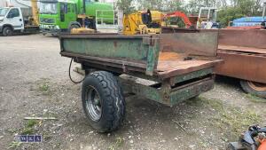 Single axle farm tipping trailer - 4