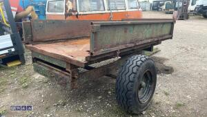 Single axle farm tipping trailer - 5