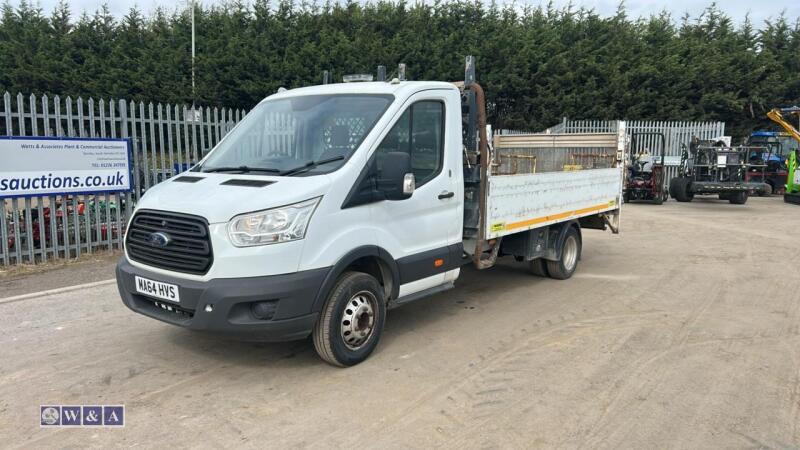2015 FORD TRANSIT 350 6-speed manual diesel dropside pickup with tail lift (3.5t revenue weight)(MA64 HVS)(MoT 15th July 2027)(V5 & MoT in office)
