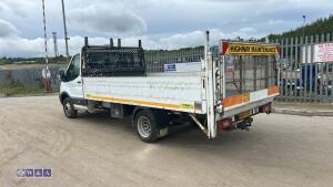 2015 FORD TRANSIT 350 6-speed manual diesel dropside pickup with tail lift (3.5t revenue weight)(MA64 HVS)(MoT 15th July 2027)(V5 & MoT in office) - 3