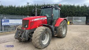 2010 MASSEY FERGUSON 6480 DYNA-6 4wd tractor, front links, front suspension, cab suspension, 4 x spool valves, push out puh, twin assister rams, air seat, a/c (SV10 ELU)(V5 in office)
