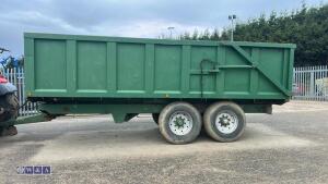 BAILEY twin axle grain trailer c/w hydraulic rear door & sprung draw bar - 2