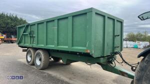 BAILEY twin axle grain trailer c/w hydraulic rear door & sprung draw bar - 5