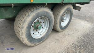 BAILEY twin axle grain trailer c/w hydraulic rear door & sprung draw bar - 10