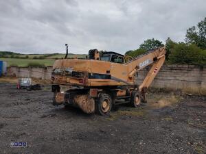 2011 CASE WX210 wheeled long reach scrap handler (s/n: LB03892) with raise & lower cab, solid tyres. (Engine dead). Collection from Warwick Ward, Barnsley. (assistance with loading available) - 11