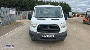 2015 FORD TRANSIT 350 6-speed manual diesel dropside pickup with tail lift (3.5t revenue weight)(MA64 HVS)(MoT 15th July 2027)(V5 & MoT in office) - 8