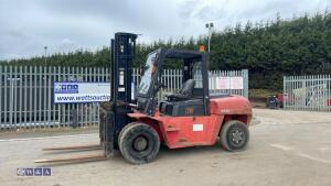 HANGCHA R70D diesel driven forklift truck (s/n A3AC00706) with fork positioner - 2