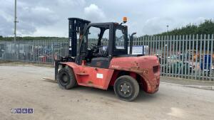 HANGCHA R70D diesel driven forklift truck (s/n A3AC00706) with fork positioner - 4