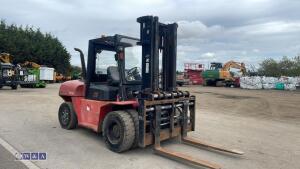 HANGCHA R70D diesel driven forklift truck (s/n A3AC00706) with fork positioner - 7