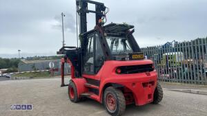 2003 LINDE H70 diesel driven forklift truck (P01104) with Bestblock twin pack clamp - 4